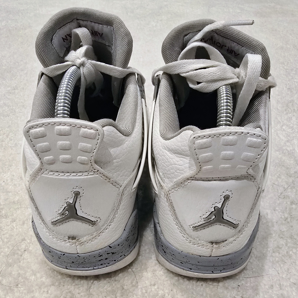 White and Gray Sneakers with Red Accent - Picture 6 of 8